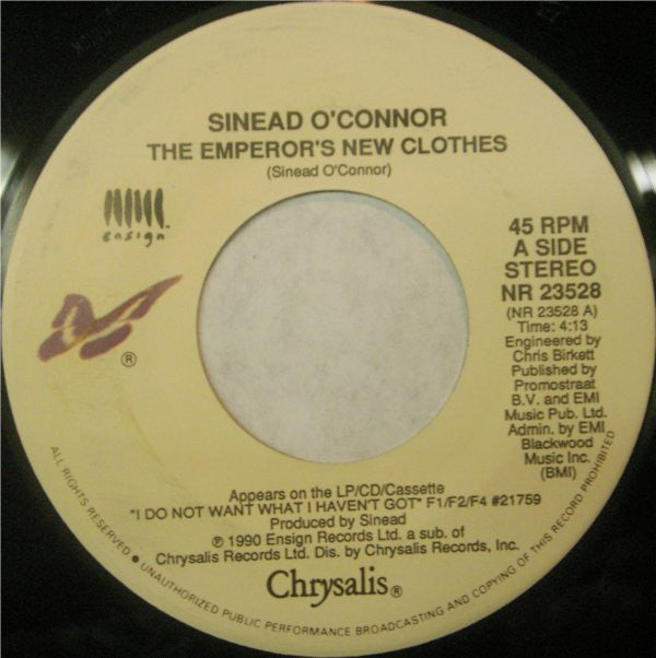 Sinéad O'Connor : The Emperor's New Clothes (7", Single, Spe)