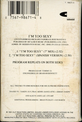 Right Said Fred : I'm Too Sexy (Cass, Single, SR)