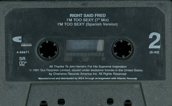 Right Said Fred : I'm Too Sexy (Cass, Single, SR)
