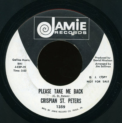 Crispian St. Peters : Look Into My Teardrops (7", Promo)
