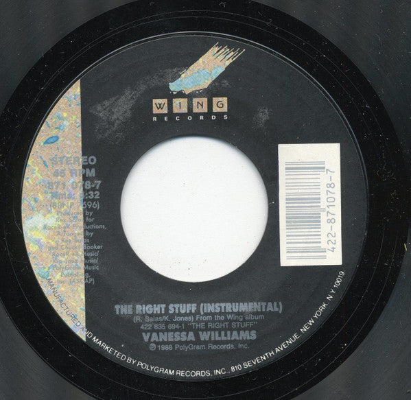 Vanessa Williams : Dreamin' (7", Single, Styrene)