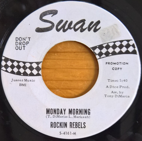 The Rockin' Rebels : Monday Morning (7", Single, Promo)