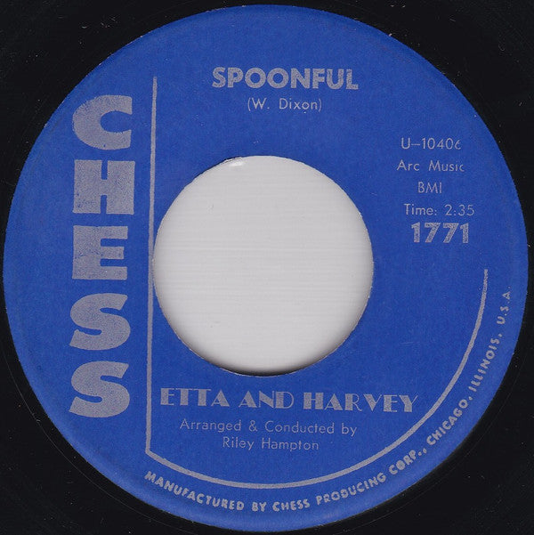 Etta & Harvey : Spoonful / It's A Crying Shame (7", Single)