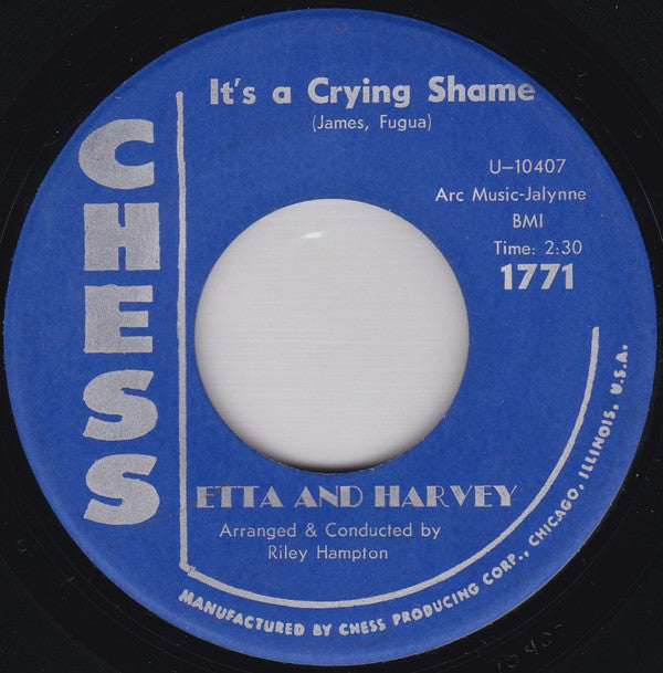 Etta & Harvey : Spoonful / It's A Crying Shame (7", Single)