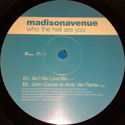 Madison Avenue : Who The Hell Are You (12")