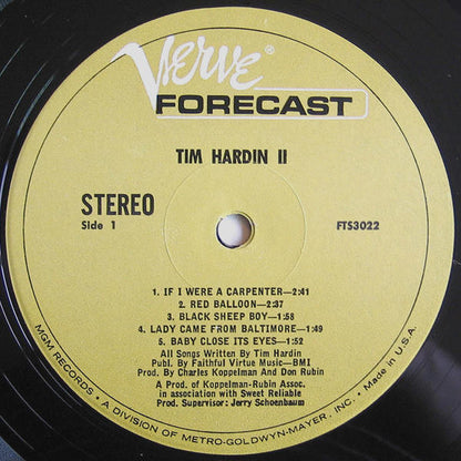 Tim Hardin : Tim Hardin 2 (LP, Album)