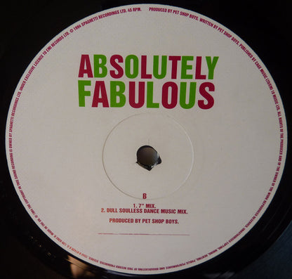 Absolutely Fabulous : Absolutely Fabulous (12", Single)