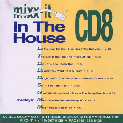 Various : Mixx-It CD8 - In The House (CD, Comp, Promo)