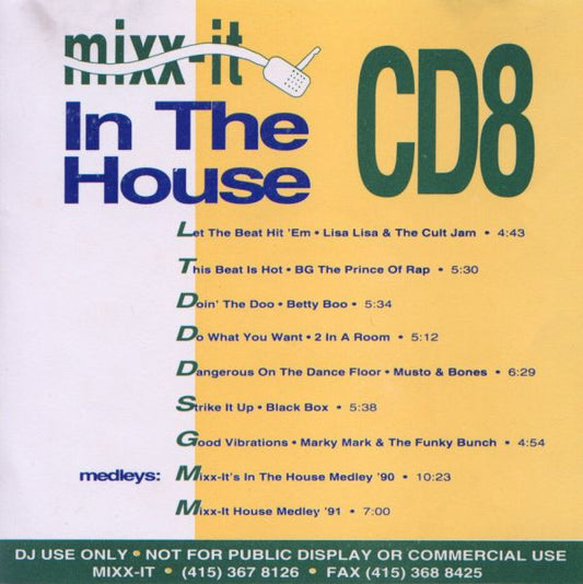 Various : Mixx-It CD8 - In The House (CD, Comp, Promo)