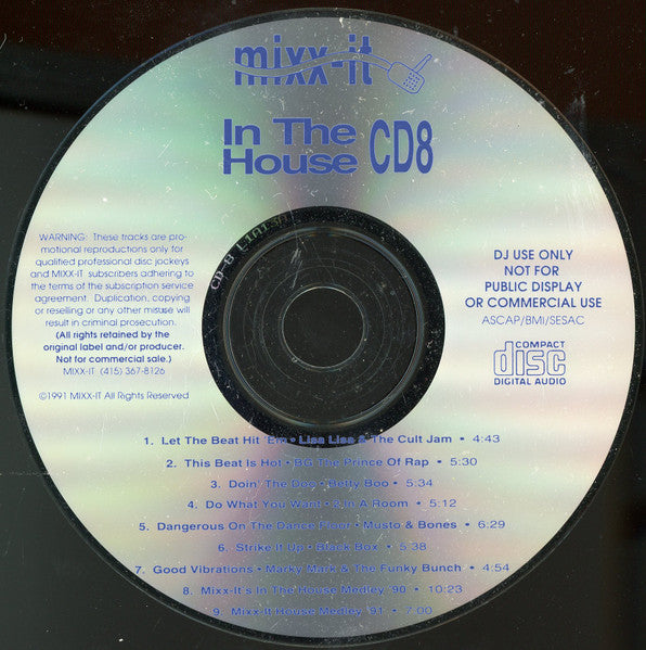 Various : Mixx-It CD8 - In The House (CD, Comp, Promo)