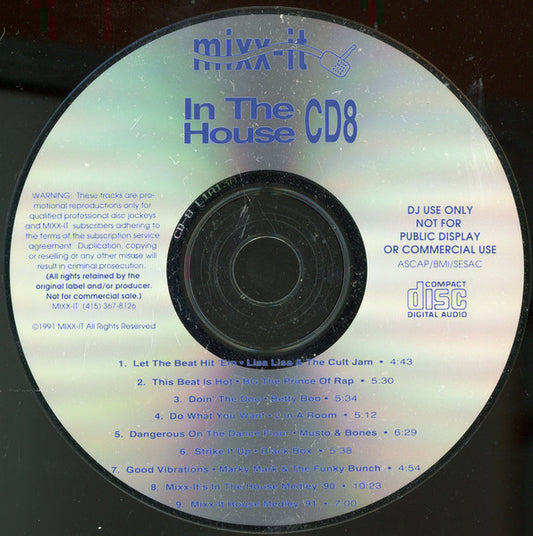 Various : Mixx-It CD8 - In The House (CD, Comp, Promo)