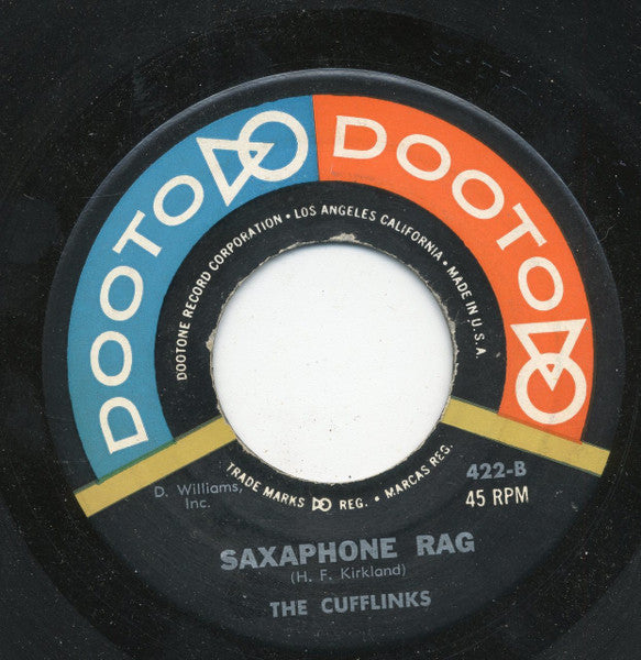 The Cuff Links (2) : It's Too Late Now /  Saxaphone Rag (7")
