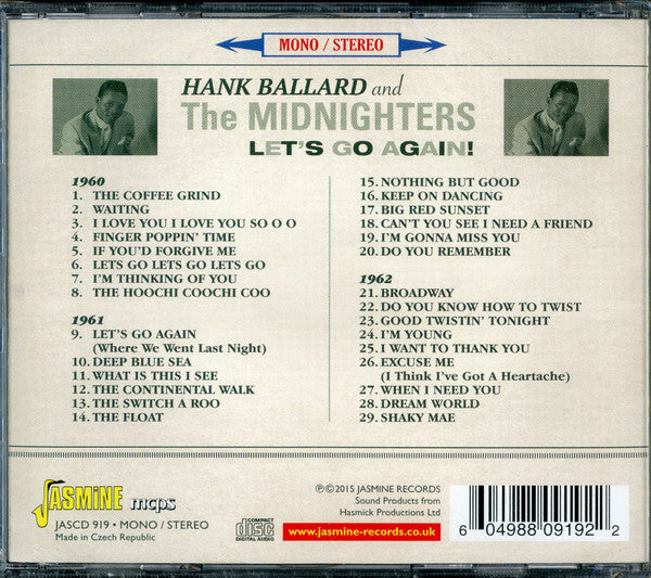 Hank Ballard & The Midnighters : Let's Go Again! - Singles Collection 1960-1962 (CD, Comp, RM)