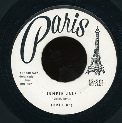 The Three D's : Jumpin Jack (7", Promo, Styrene)