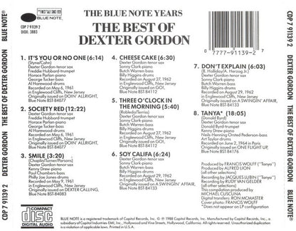 Dexter Gordon : The Best Of Dexter Gordon (CD, Comp)