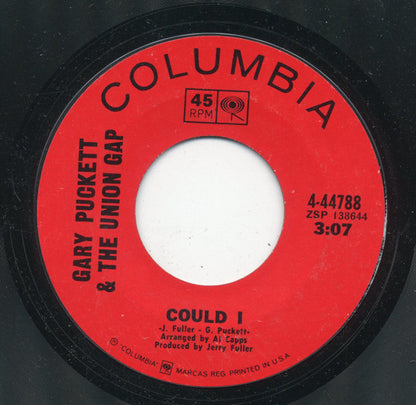 Gary Puckett & The Union Gap : Don't Give In To Him / Could I (7", Single, Styrene, Ter)