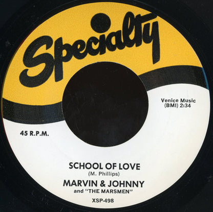 Marvin & Johnny And The Marsmen (2) : School Of Love / Boy Loves Girl (7", Single, RE)