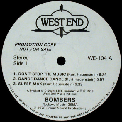 Bombers : Bombers (LP, Album, Promo)