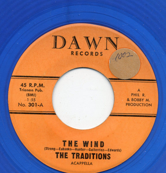 The Traditions (6) : The Wind / Once In A While (7", Blu)