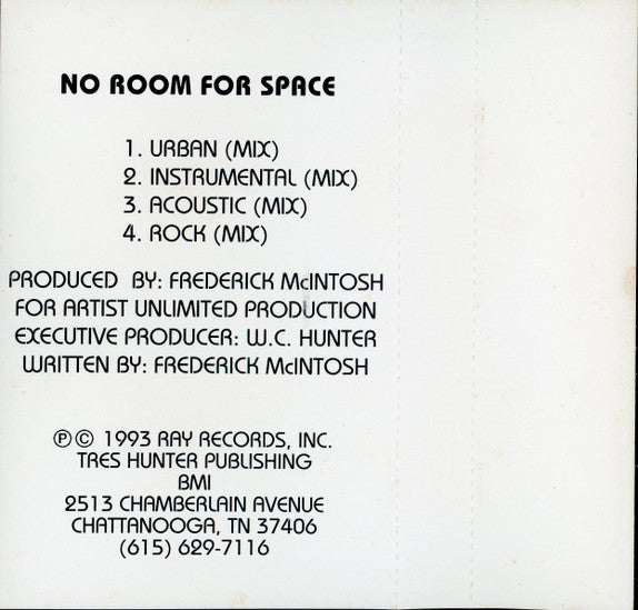 Flynn Pickens : No Room For Space (Cass, Single)