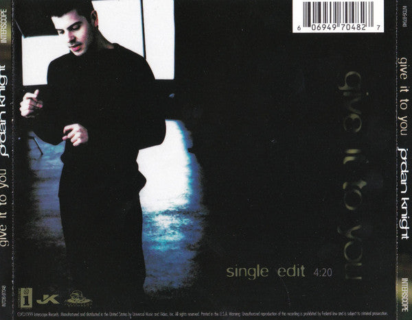 Jordan Knight : Give It To You (CD, Single)