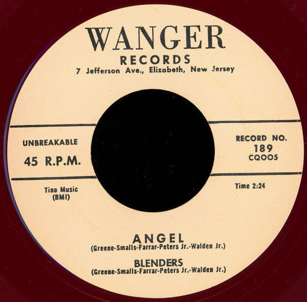 Blenders (4) : Angel (7", Unofficial, Red)