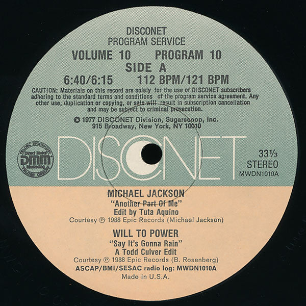 Various : Volume 10 Program 10 (2x12", P/Mixed)