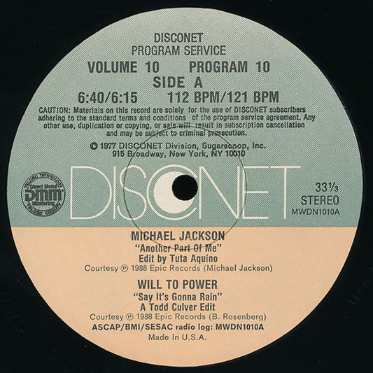 Various : Volume 10 Program 10 (2x12", P/Mixed)