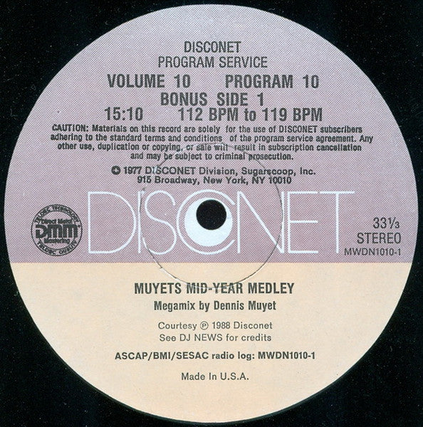Various : Volume 10 Program 10 (2x12", P/Mixed)