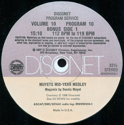 Various : Volume 10 Program 10 (2x12", P/Mixed)