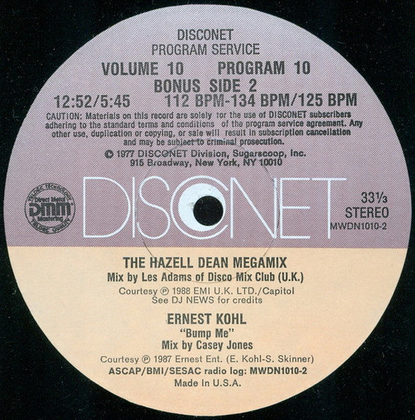 Various : Volume 10 Program 10 (2x12", P/Mixed)