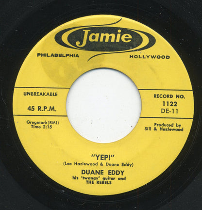 Duane Eddy And The Rebels : Yep! / Three-30-Blues (7", Single)