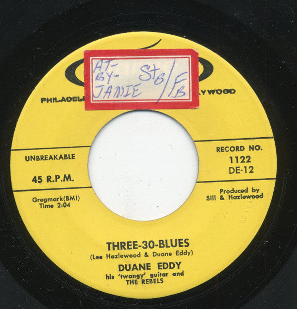 Duane Eddy And The Rebels : Yep! / Three-30-Blues (7", Single)