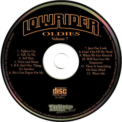 Various : Lowrider Oldies Volume 7 (CD, Comp, RE)