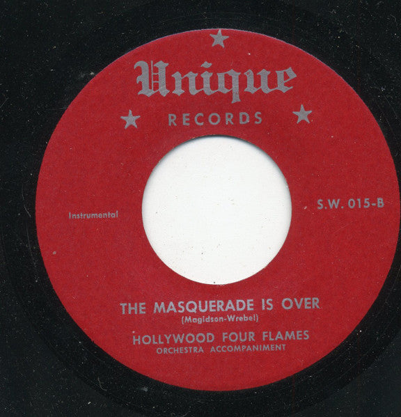 The Four Flames : Please Say I'm Wrong / The Masquerade Is Over (7", RE, Unofficial)