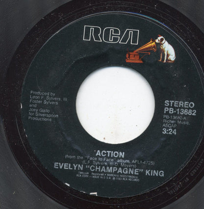 Evelyn King : Action (7", Single, Styrene)