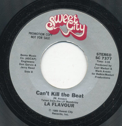 La Flavour : Only The Lonely (Have A Reason To Be Sad) / Can't Kill The Beat (7", Single, Promo, Styrene)