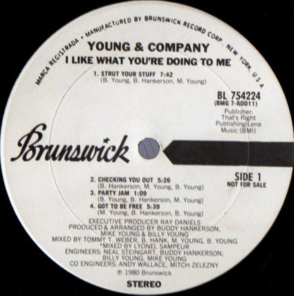 Young & Company : I Like What You're Doing To Me! (LP, Album, Promo)