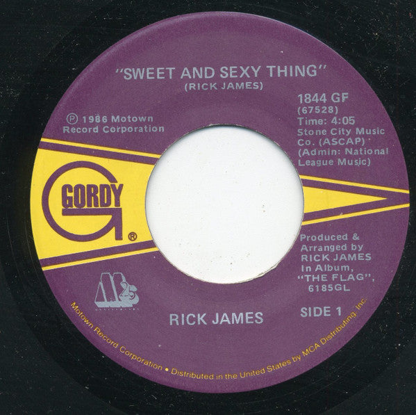 Rick James : Sweet And Sexy Thing (7", Single)