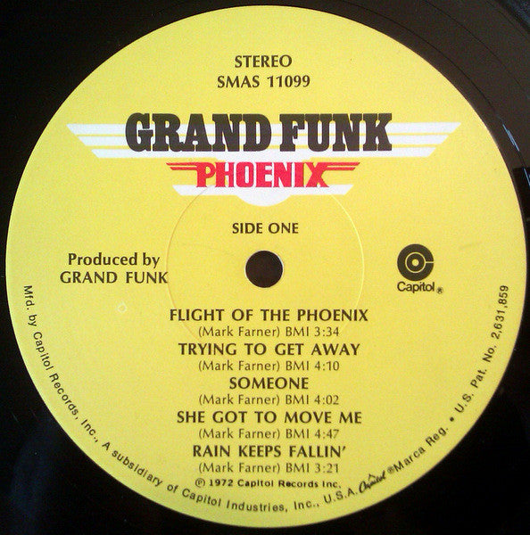 Grand Funk Railroad : Phoenix (LP, Album,  Sc)