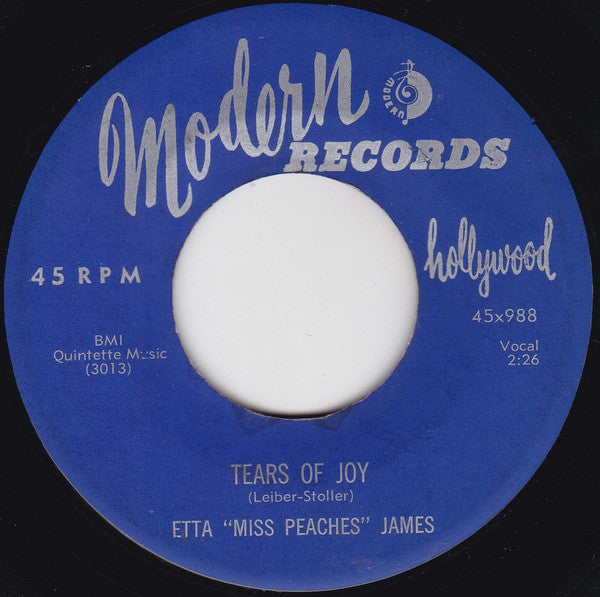 Etta James : Shortnin' Bread Rock / Tears Of Joy (7")