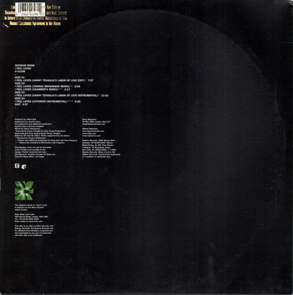 Depeche Mode : I Feel Loved (2x12", Single)