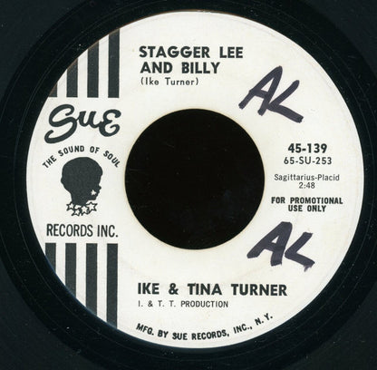 Ike & Tina Turner : Can't Chance A Break Up / Stagger Lee And Billy (7", Promo)