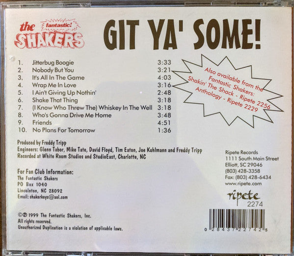 The Fantastic Shakers : Git Ya' Some! (CD, Album)
