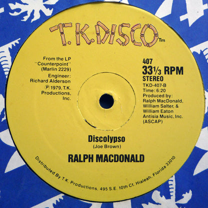 Ralph MacDonald : I Need Someone / Discolypso (12")