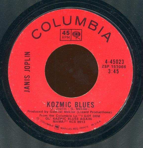 Janis Joplin : Kozmic Blues (7", Single, Styrene, Ter)