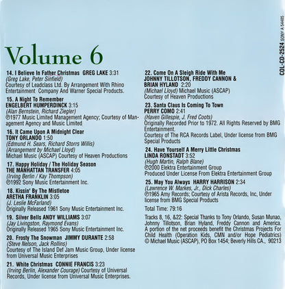 Various : WCBS FM101.1 The Ultimate Christmas Album Volume 6 (CD, Comp)
