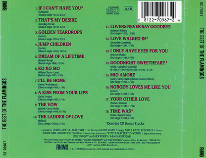 The Flamingos : The Best Of The Flamingos (CD, Comp)