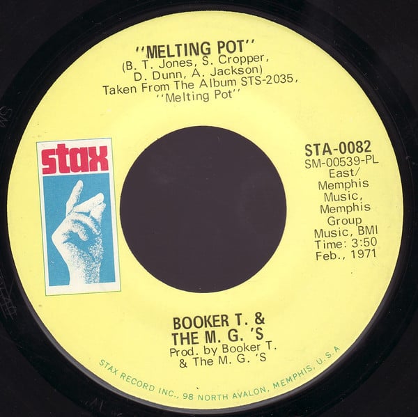 Booker T & The MG's : Melting Pot / Kinda Easy Like (7", Single, PL )