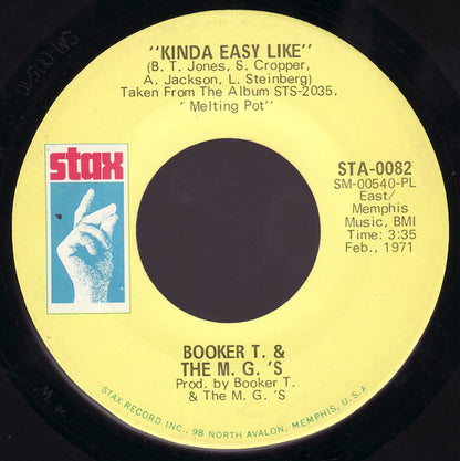 Booker T & The MG's : Melting Pot / Kinda Easy Like (7", Single, PL )
